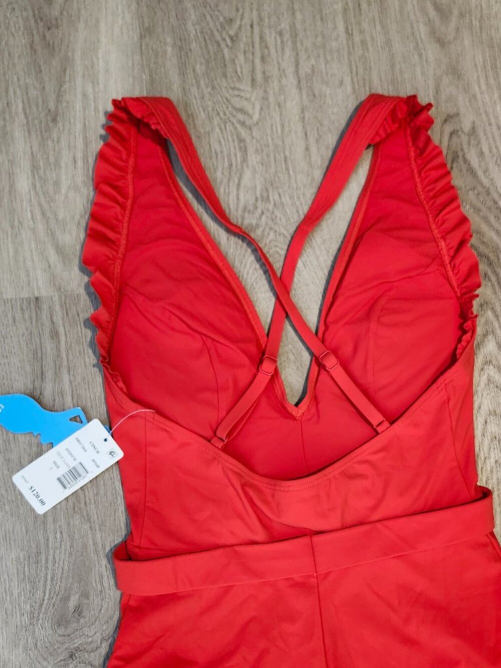 Skinny Dippers Red One Piece Swimsuit Size Small NWT $120 Jelly Beans - Picture 7 of 12